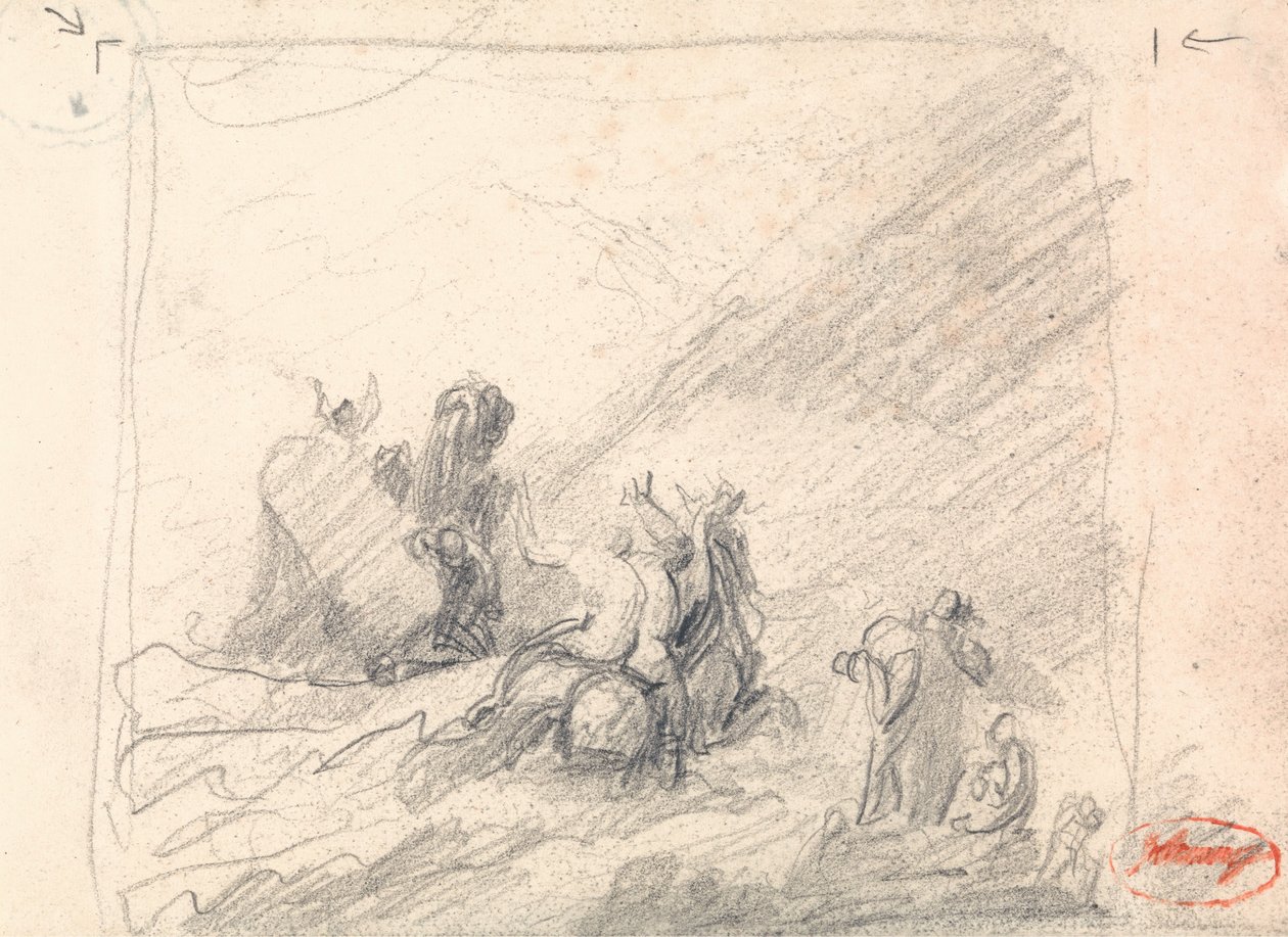 Wolgemuth : le sauvetage des naufragés au large du cap de Bonne-Espérance - George Romney