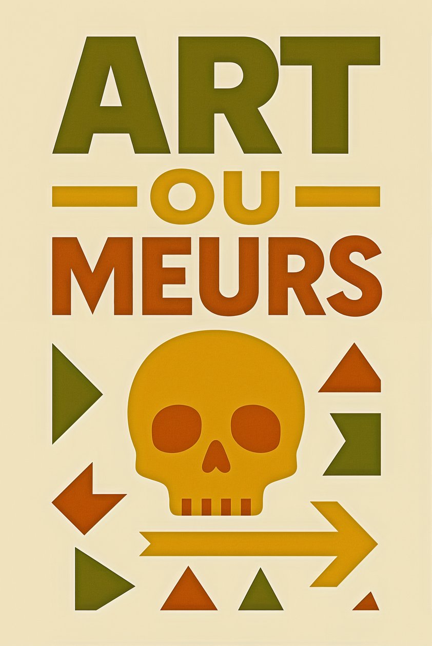 Art or Die-French, 2024 (acrylique sur toile) - George Rosaly