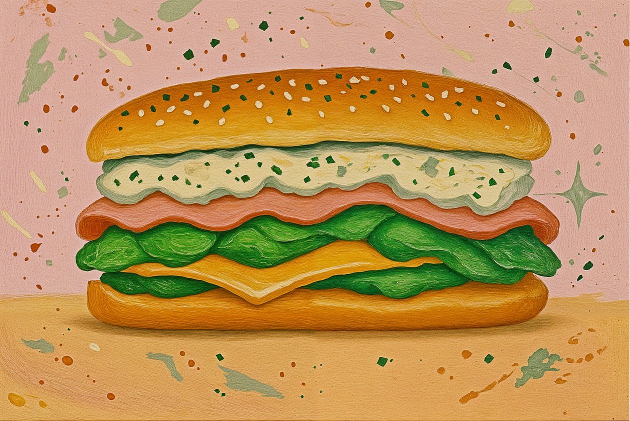 Nourrissez votre joie, 2025 (acrylique sur toile) - George Rosaly