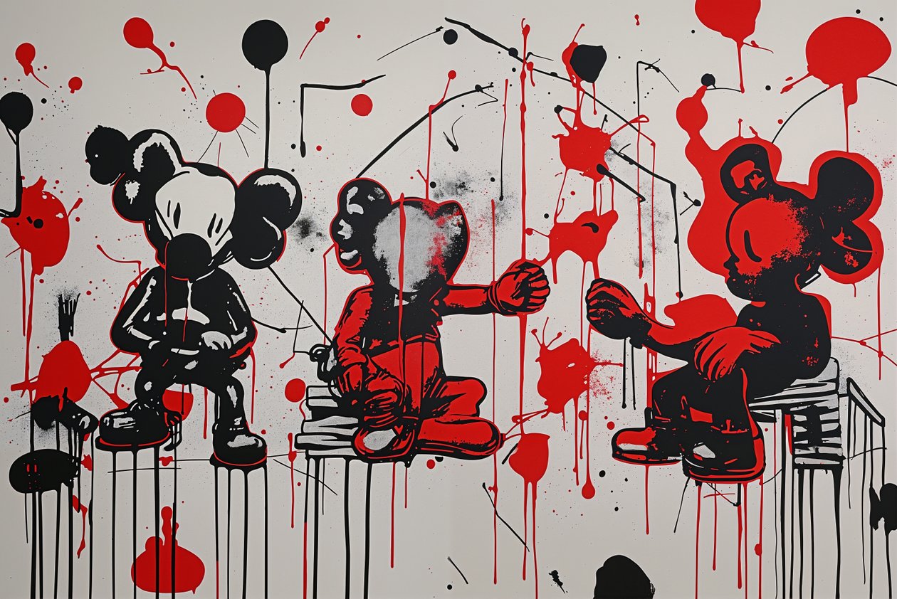 "Poing de la passion", 2024 (acrylique sur toile) - George Rosaly