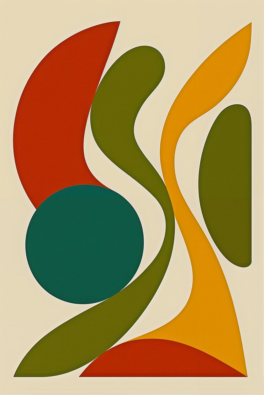 Le flux devient forme, 2025 (acrylique sur toile) - George Rosaly