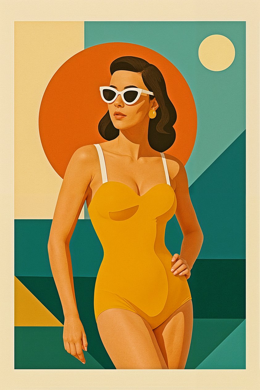 Golden Hour Mindset, 2025 (acrylique sur toile) - George Rosaly