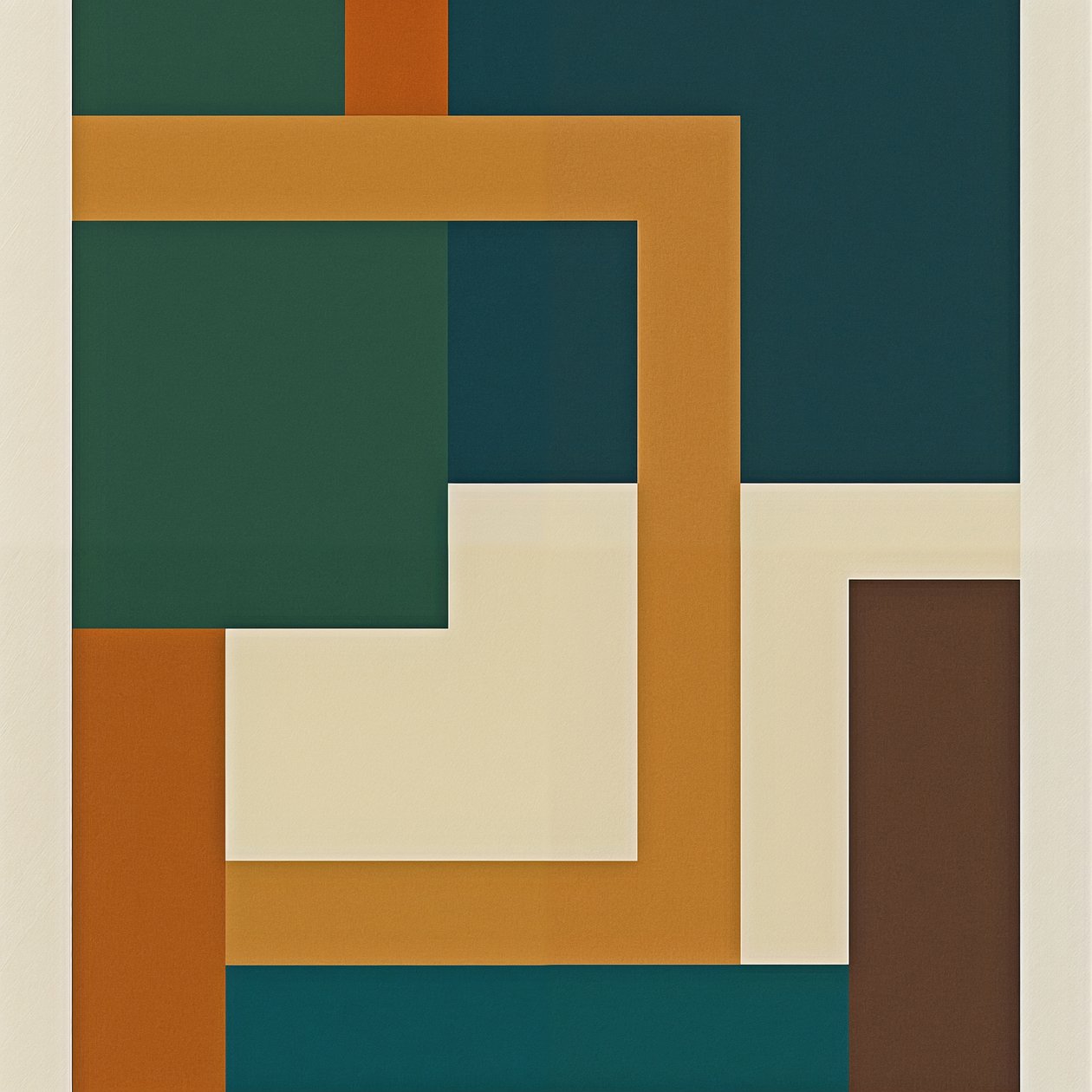 Chemins intérieurs, 2025 (acrylique sur toile) - George Rosaly