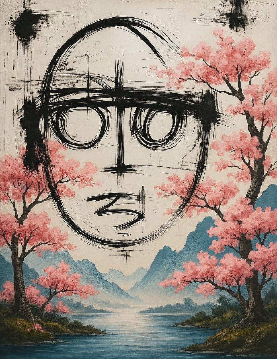 Unbroken Spring, 2025 (acrylique sur toile) - George Rosaly