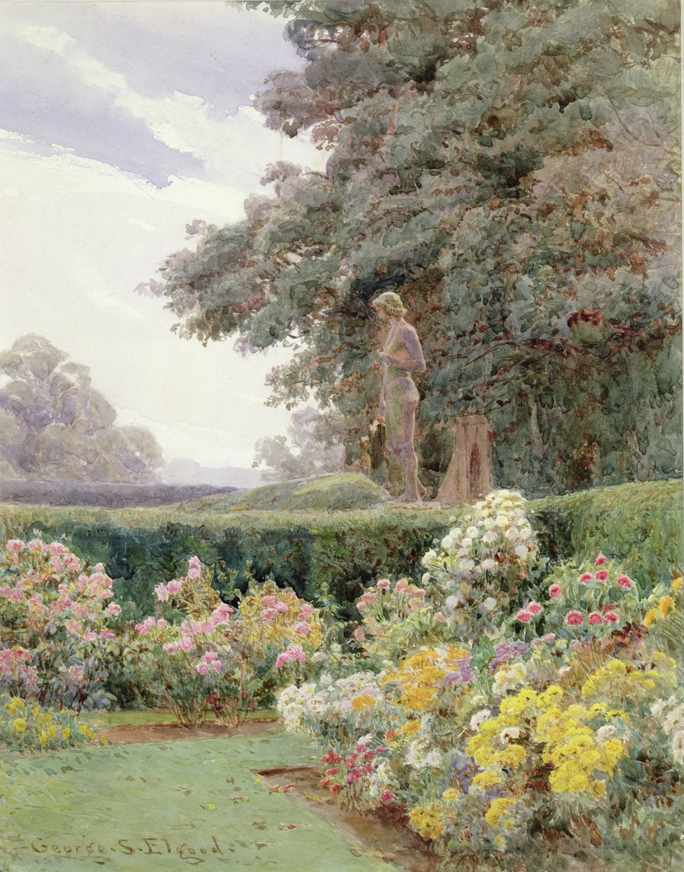 Un coin du jardin - George Samuel Elgood