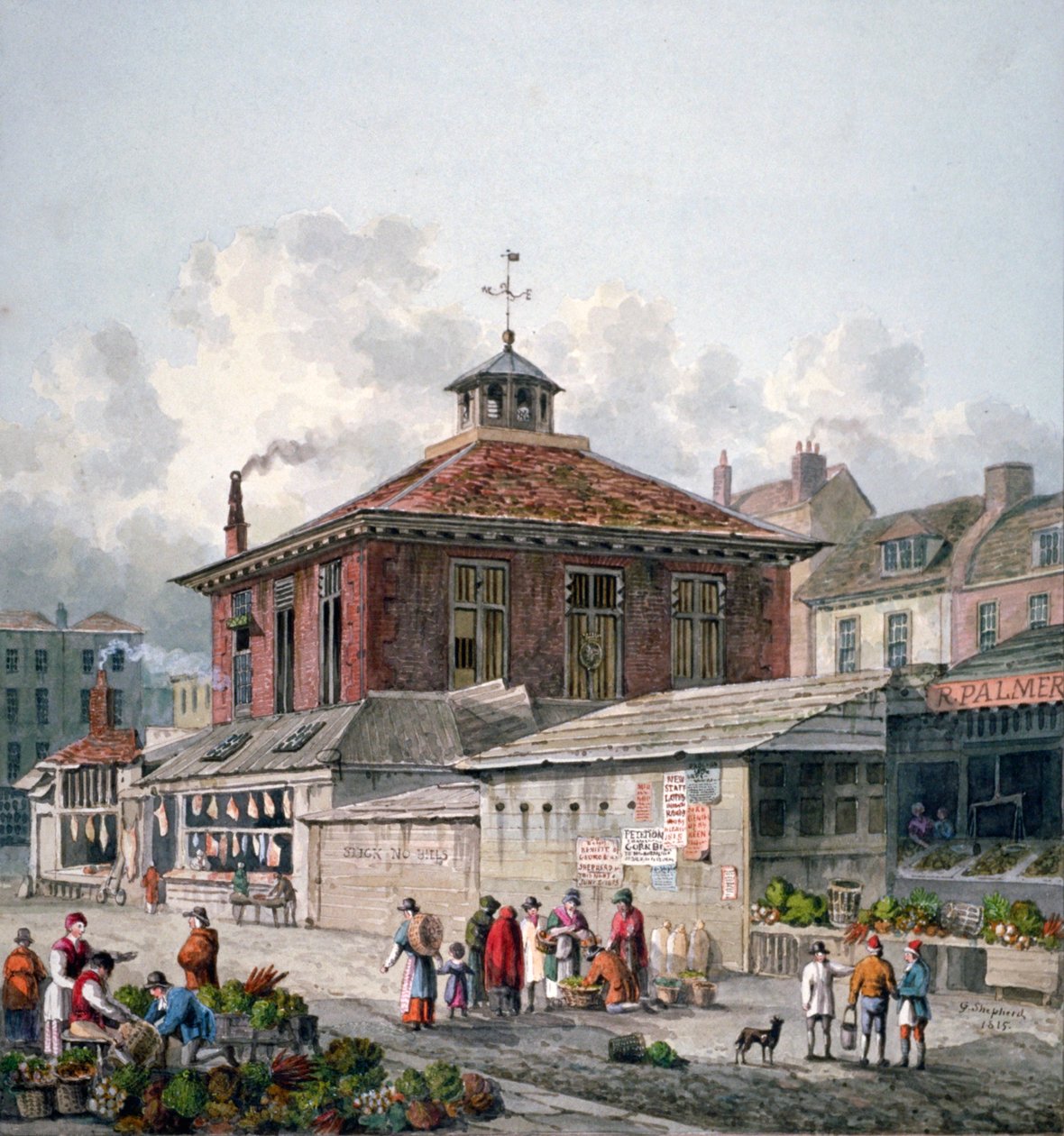 Clare Market, Westminster, Londres, 1815 - George Shepherd
