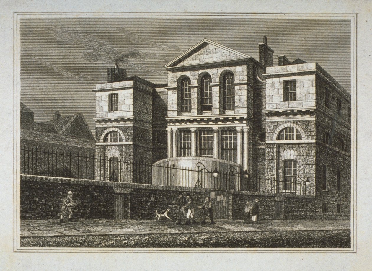 Vue de la Maison des Sessions, Old Bailey, 1812 - George Shepherd