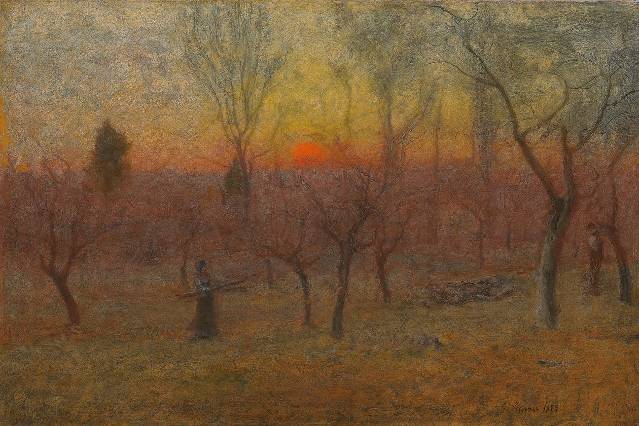 Ramassage de bois, Montclair, New Jersey, 1889 - George Snr. Inness