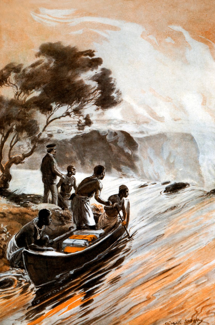 Découverte des chutes Victoria par Livingstone - George Soper
