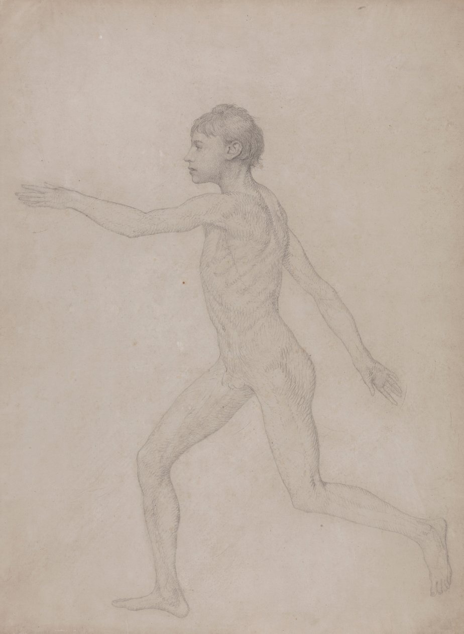 Figure humaine, vue latérale (ébauche préliminaire pour l