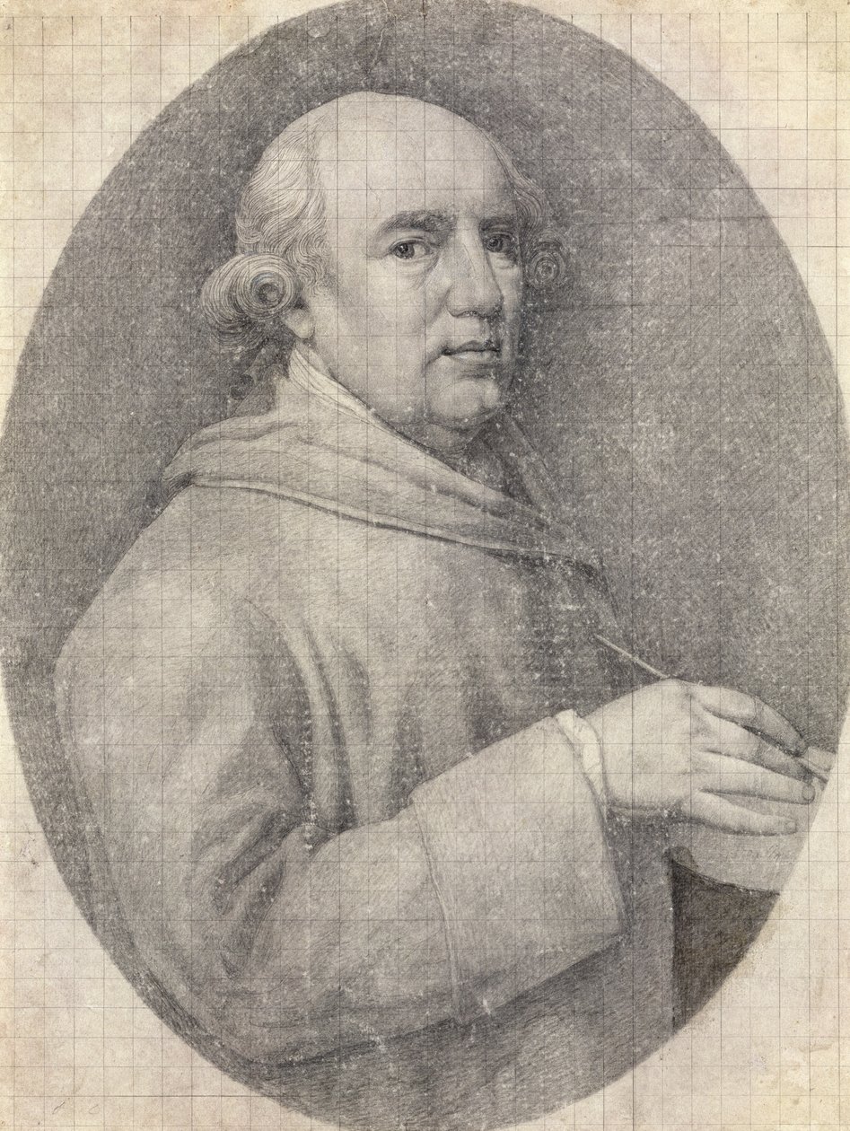 Étude pour un autoportrait en émail - George Stubbs