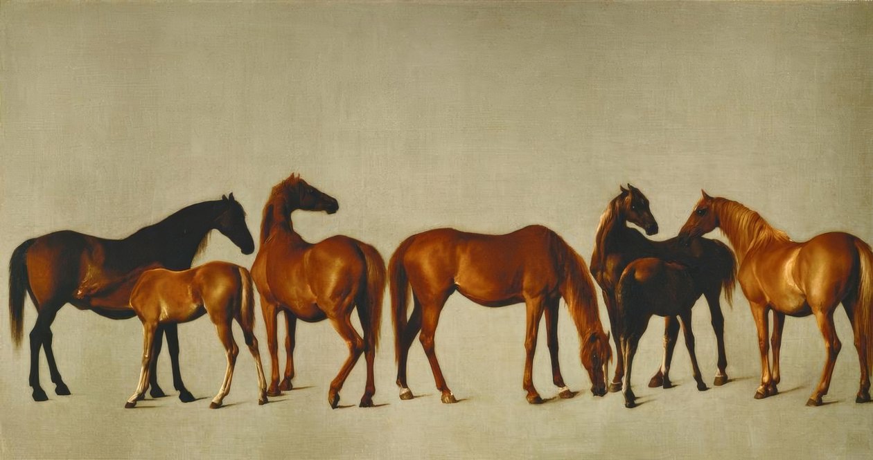 Juments avec poulains - George Stubbs