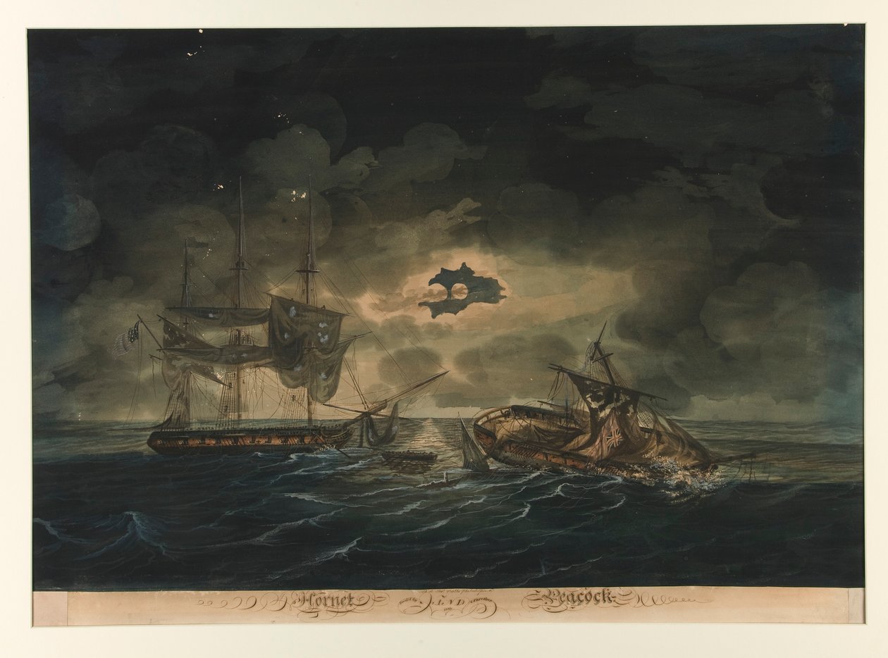 Le Hornet (U.S.) et le Peacock (britannique) - George Thresher
