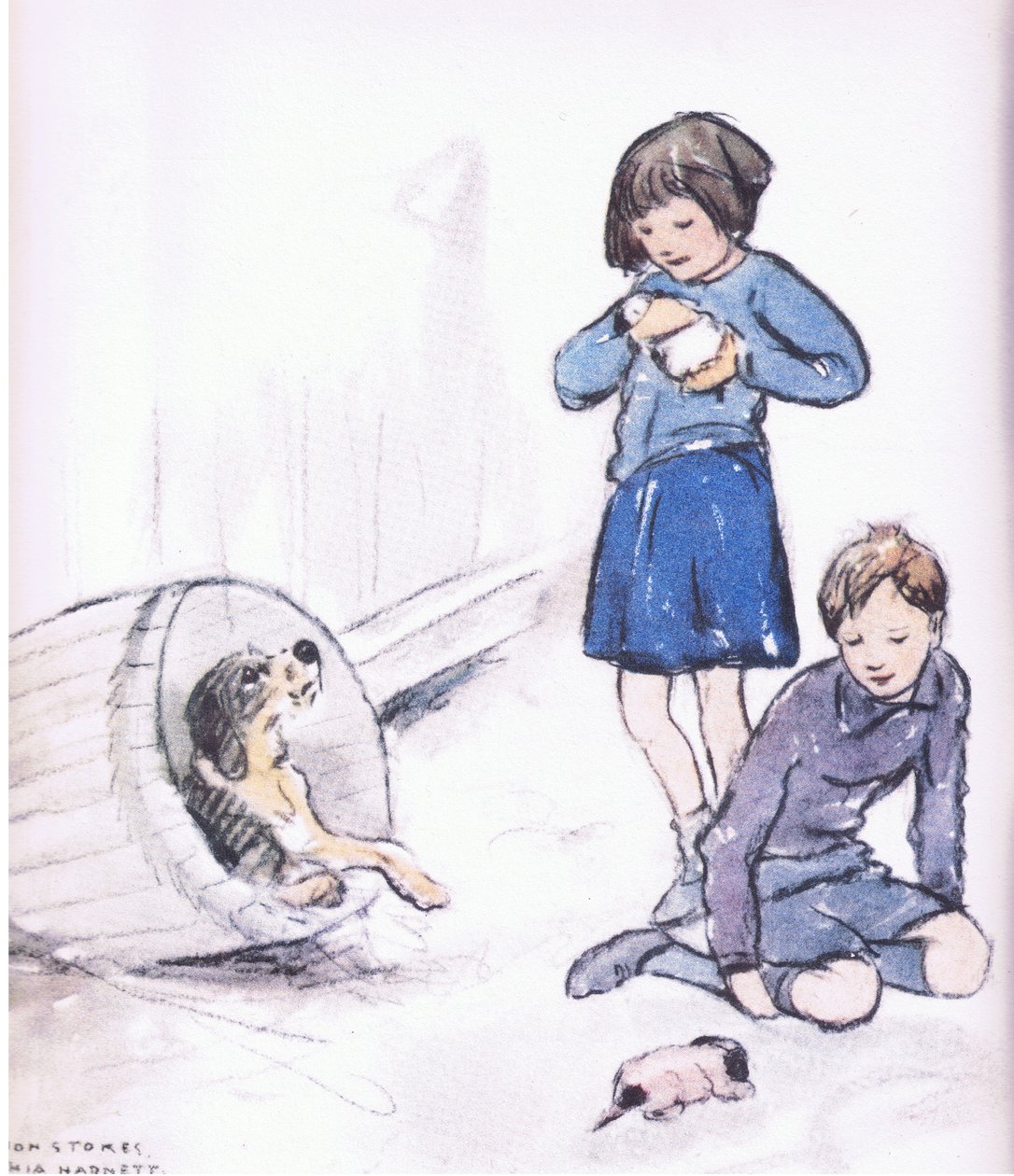 Vicky et Bill étaient très enthousiastes, extrait de Mudlarks publié par Collins - George Vernon Stokes