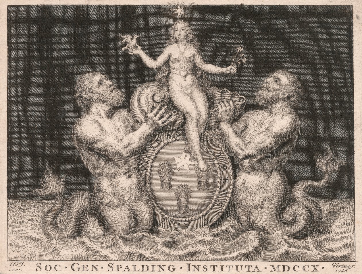 Ex-libris : La Société des Gentilshommes de Spalding - George Vertue