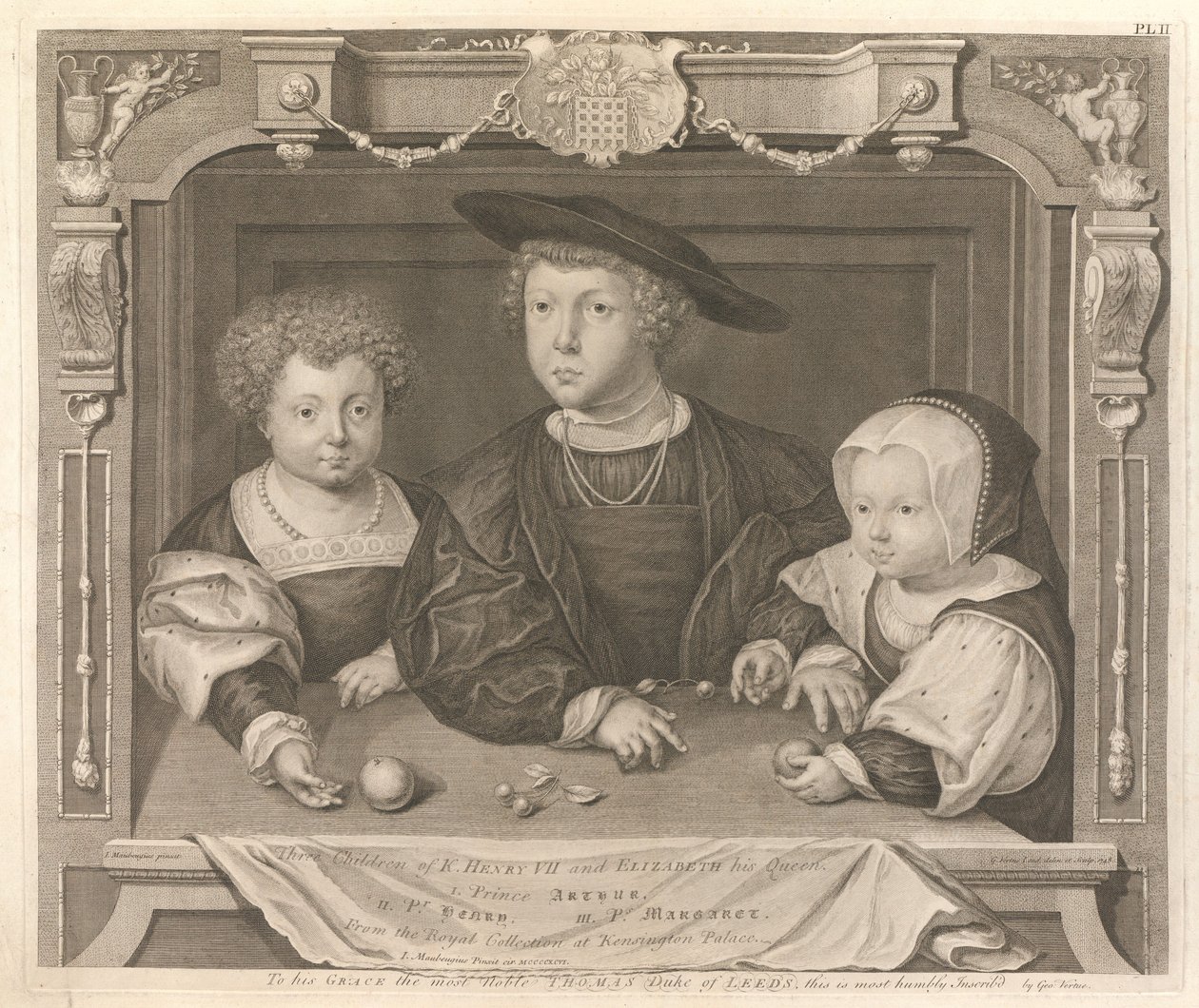 Trois enfants du roi Henri VII et d