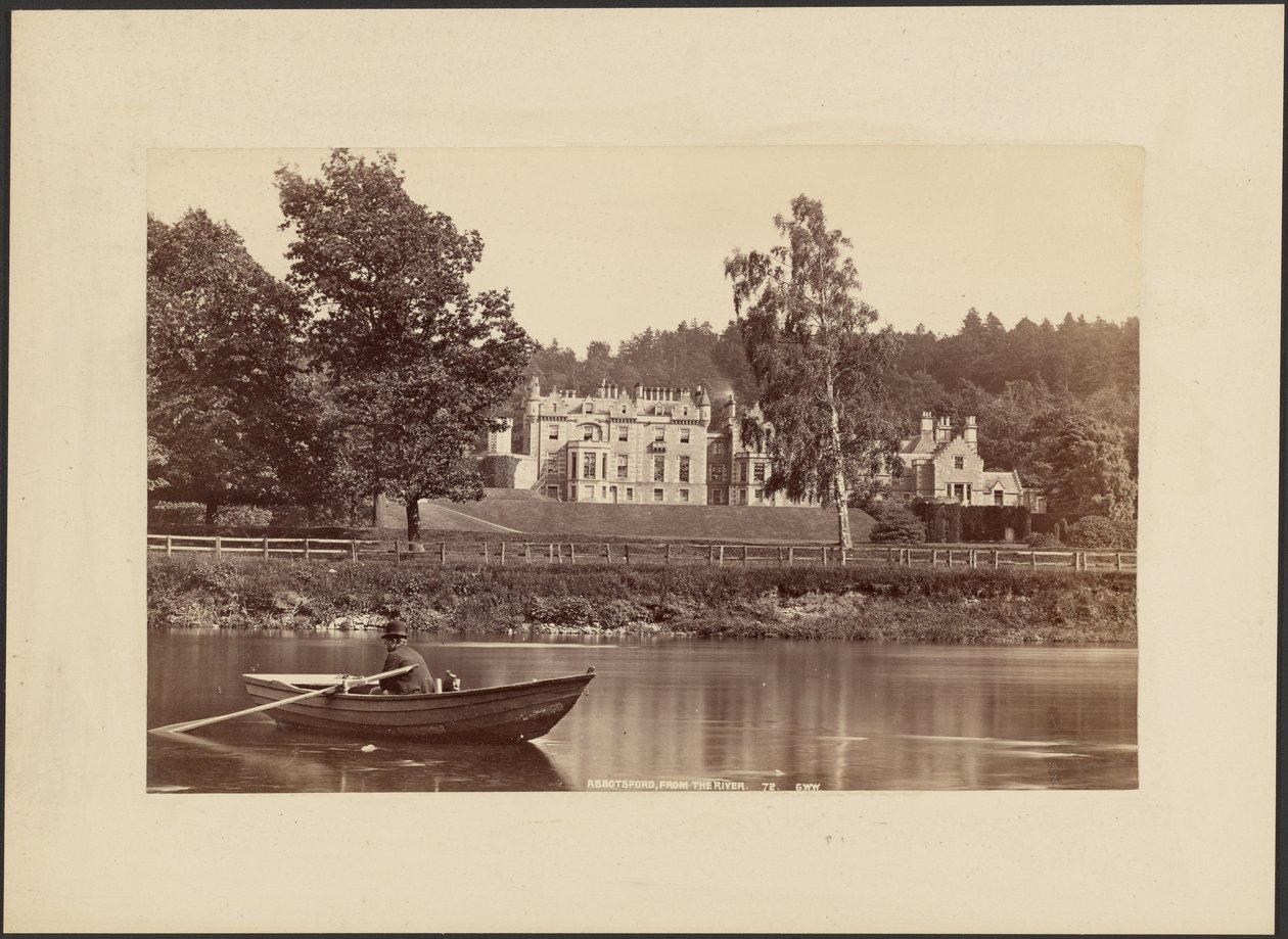 Abbotsford, depuis la rivière - George Washington Wilson