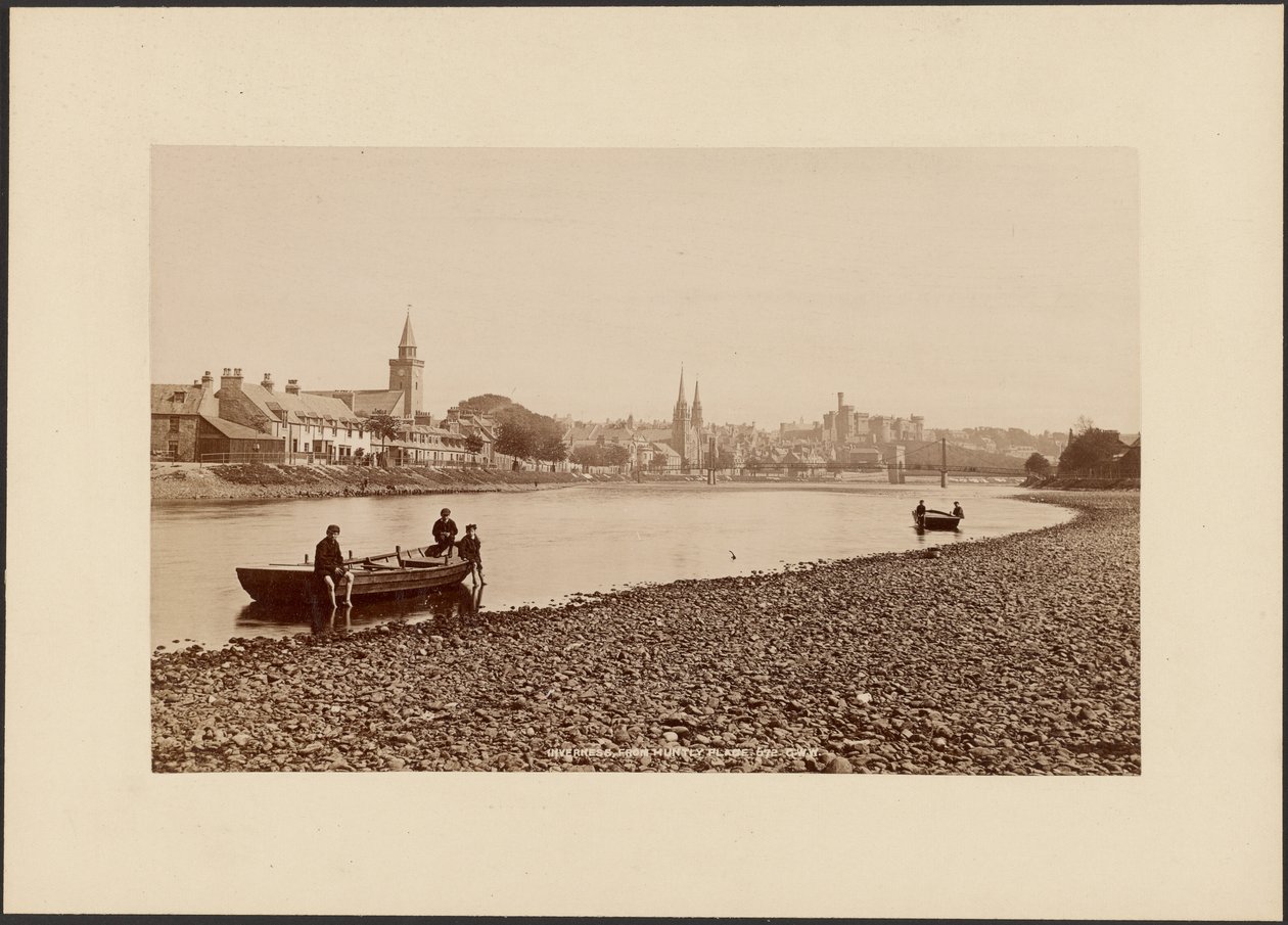 Inverness, depuis Huntly Place - George Washington Wilson