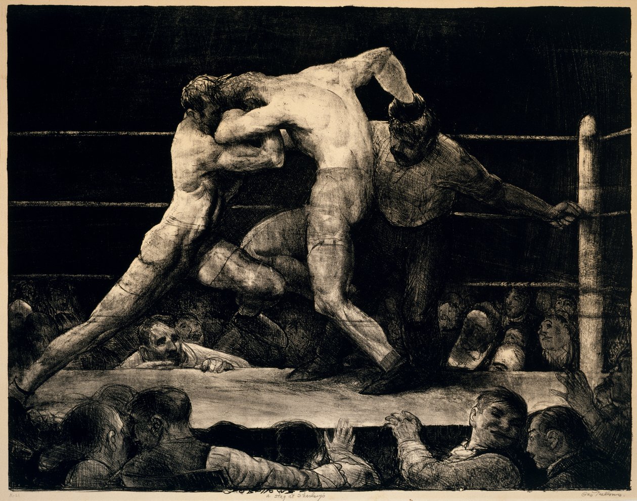 Un cerf chez Sharkey, 1917 - George Wesley Bellows