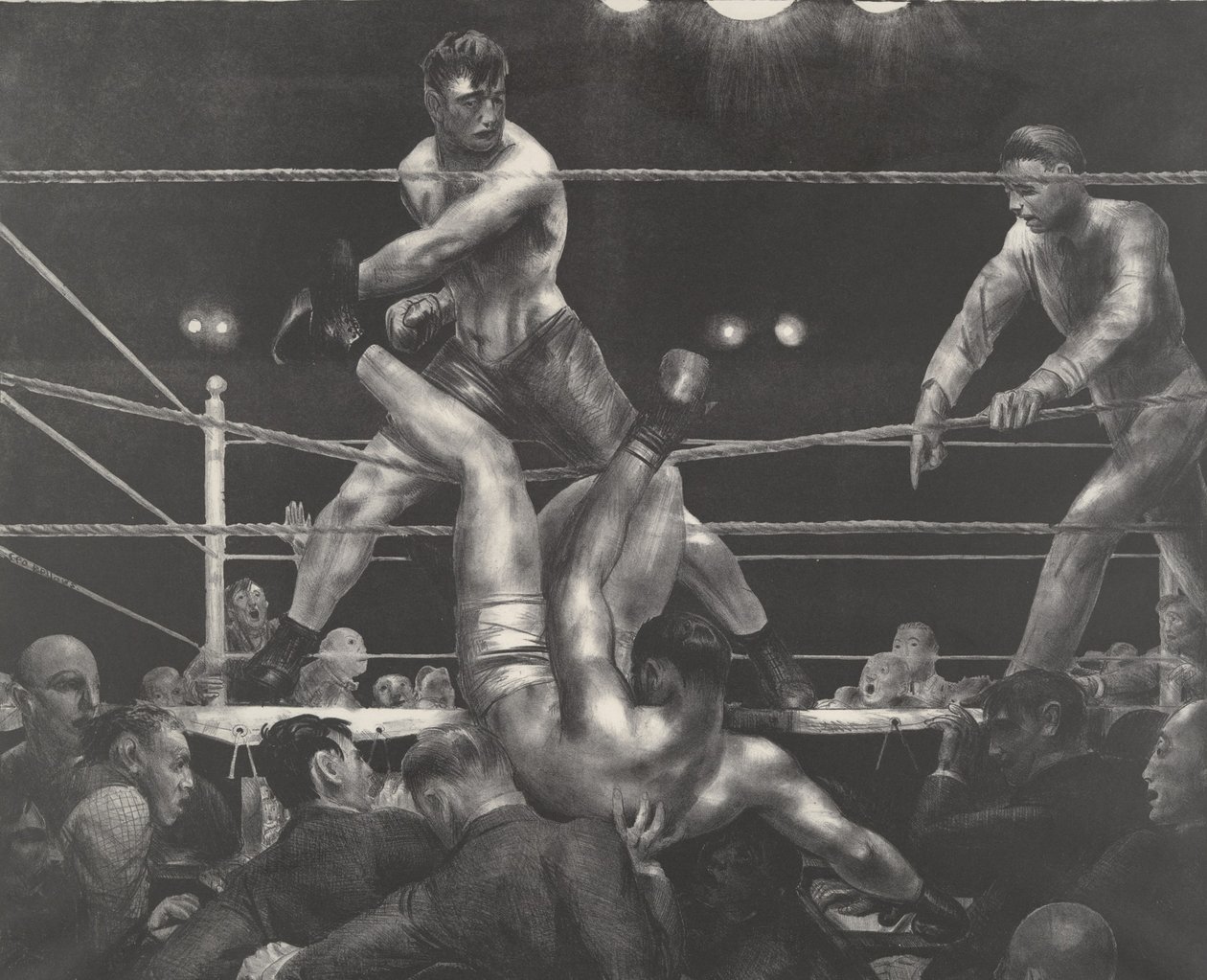 Dempsey et Firpo - George Wesley Bellows