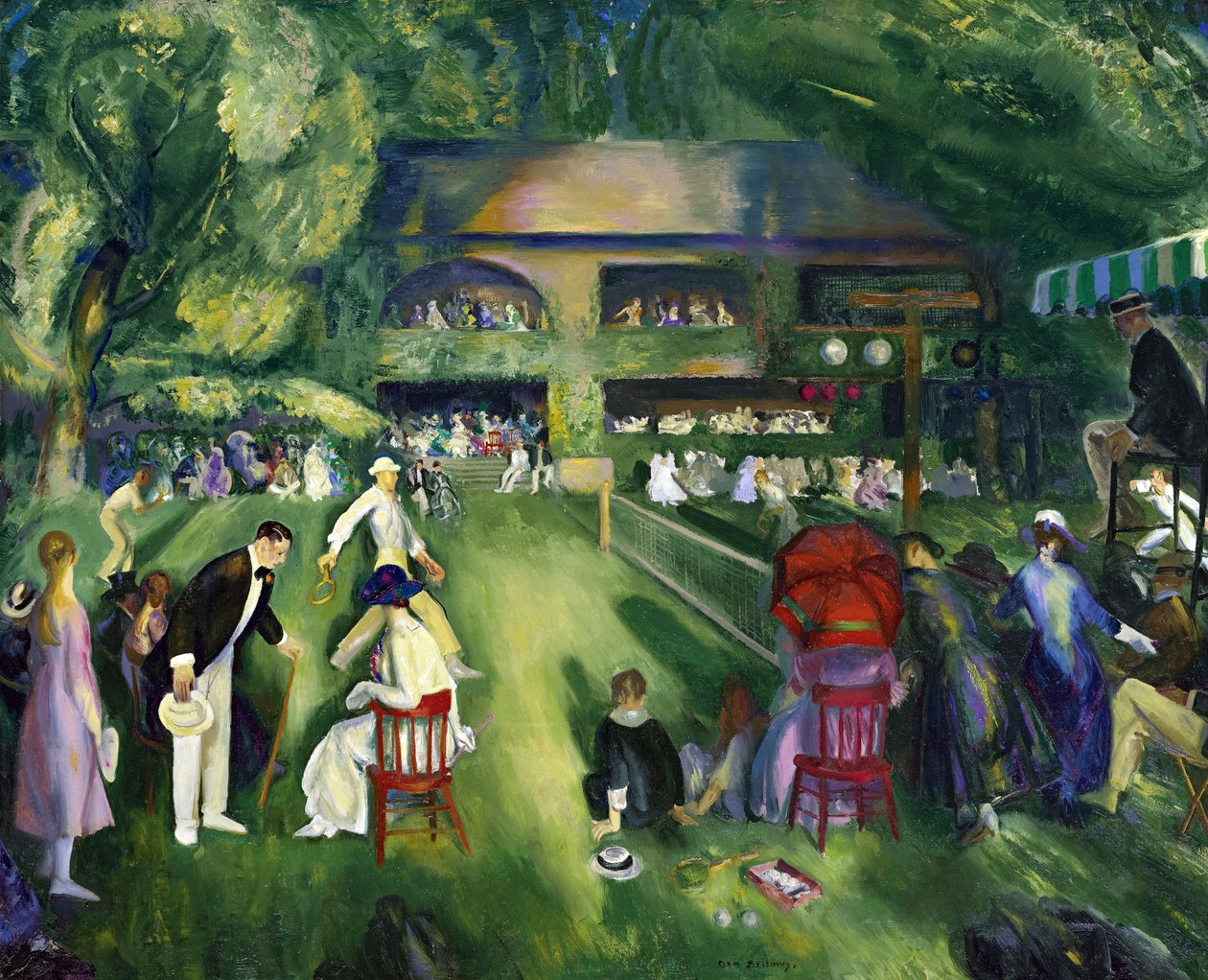 Réalisme : Tennis à Newport - George Wesley Bellows