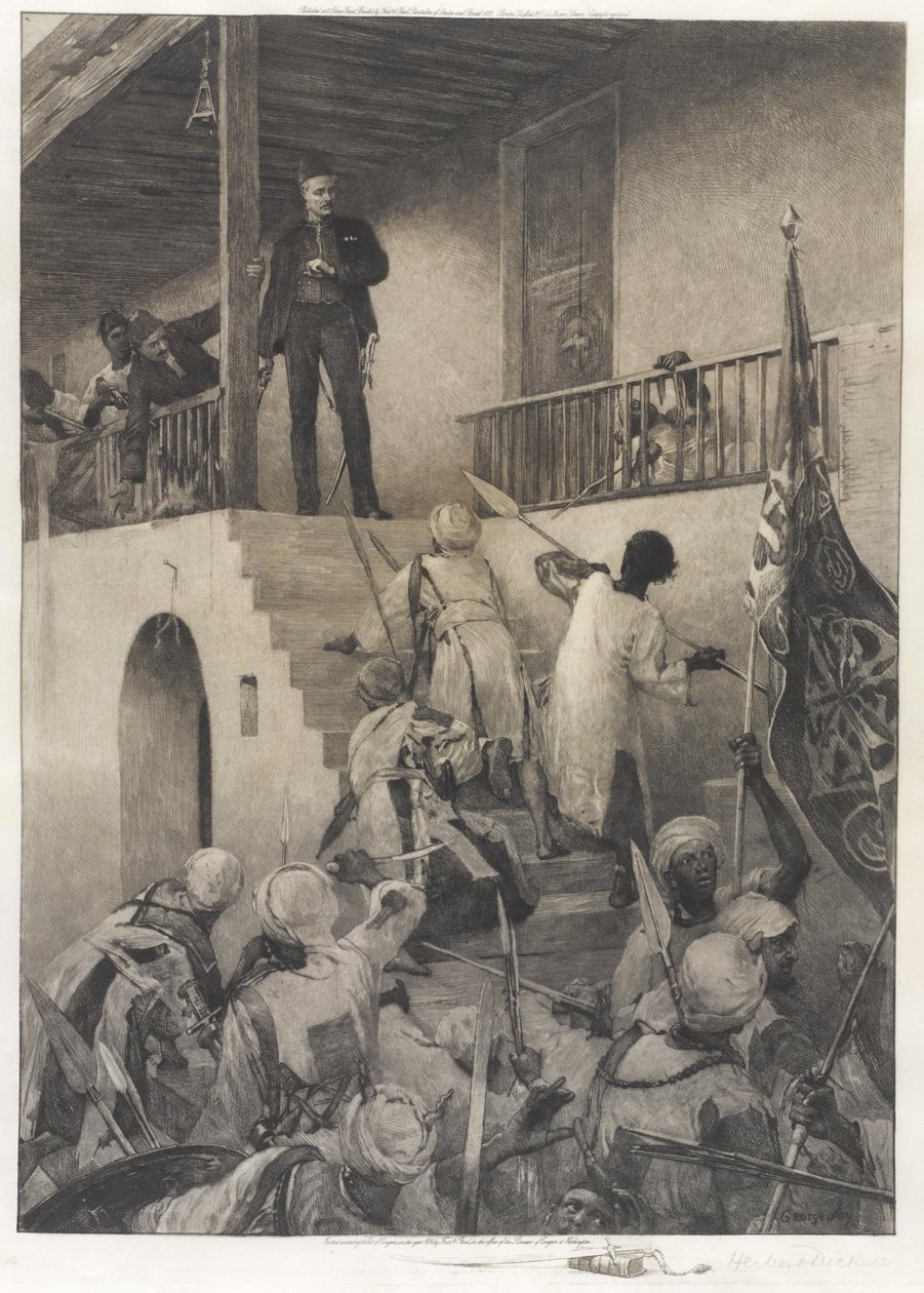 La mort du général Gordon aux mains des partisans du Mahdi, 26 janvier 1885 - George William Joy