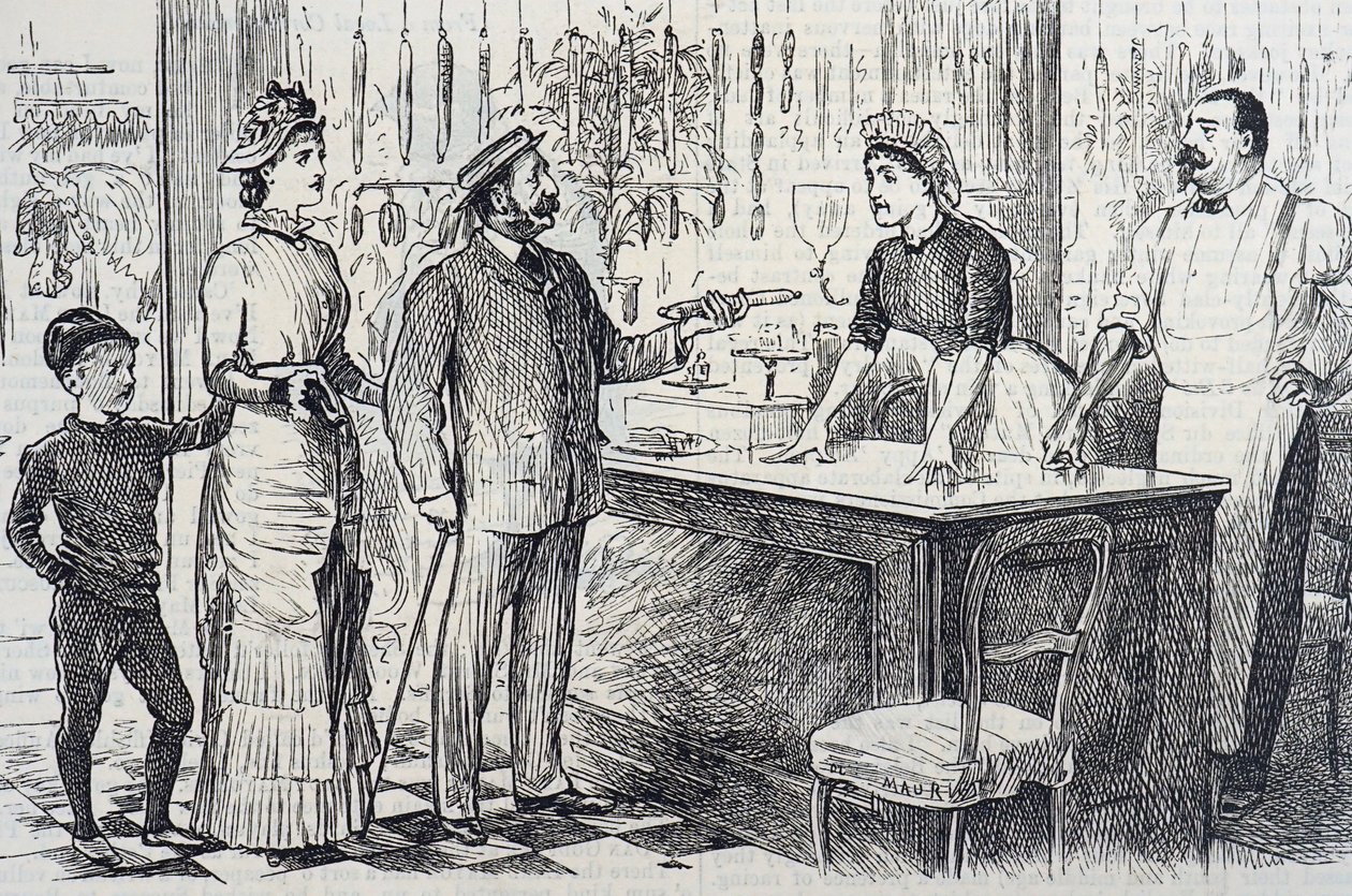 Caricature commentant la compréhension approximative du système métrique par l