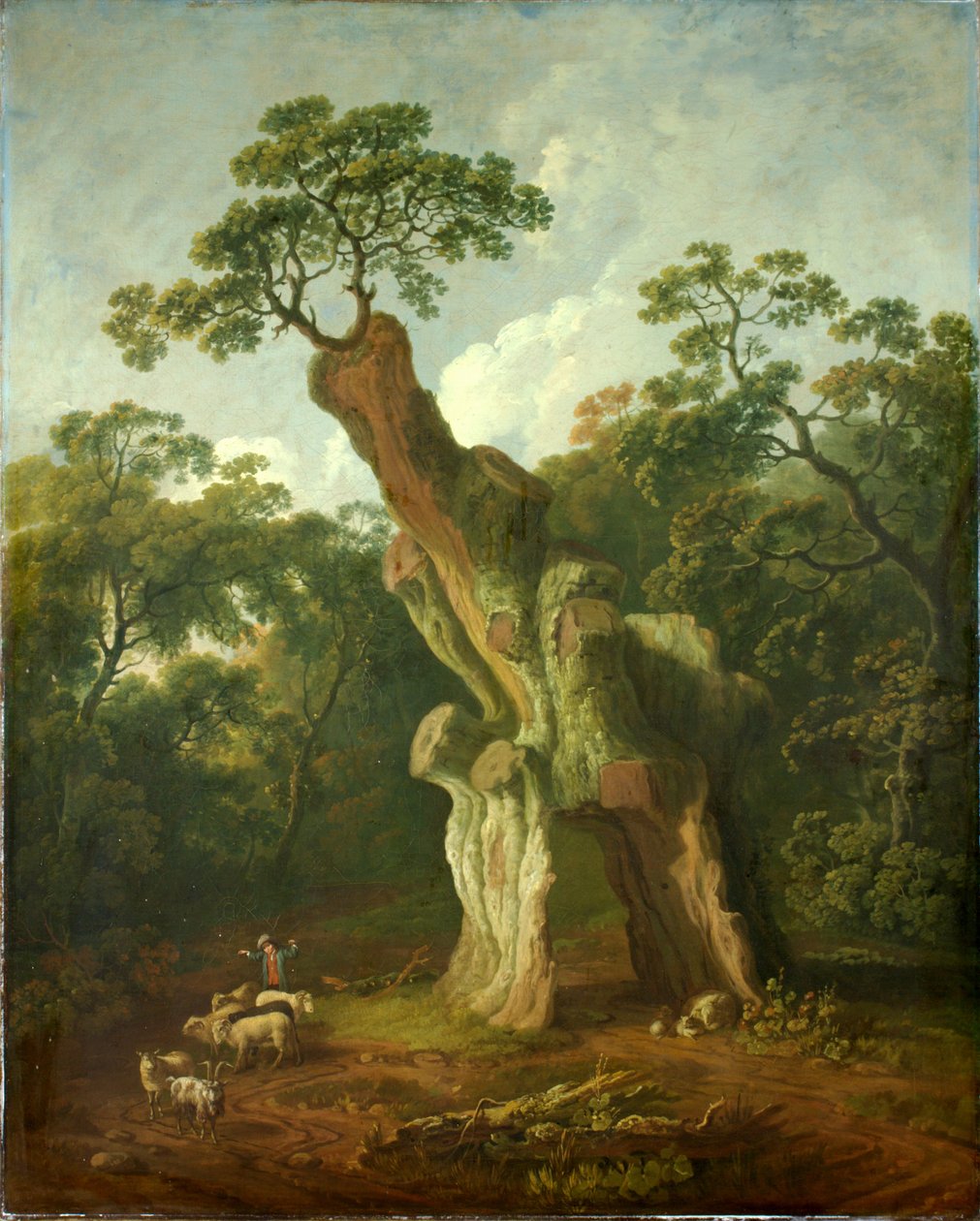 Vue du Chêne de Greendale dans le parc de Welbeck - George the Elder Barret