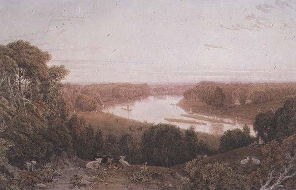 Vue depuis Richmond Hill, Surrey - George the Younger Barret