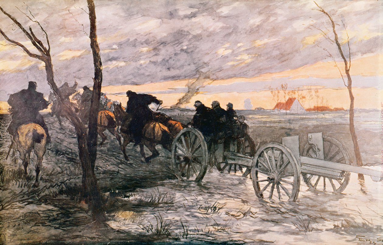 Coucher de soleil dans la vallée de l