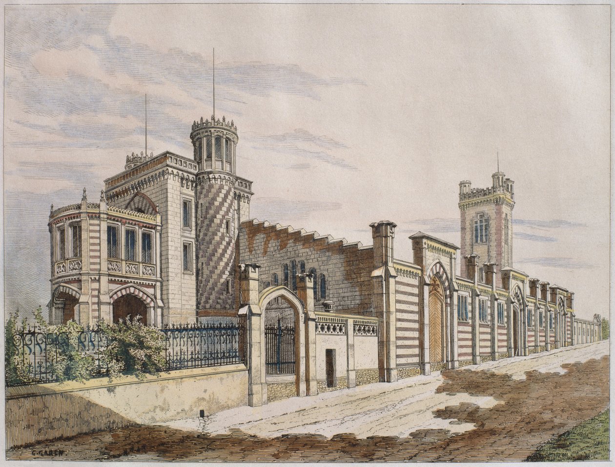 Entrepôt de Champagne Madame Veuve Pommery à Reims, illustration de 
