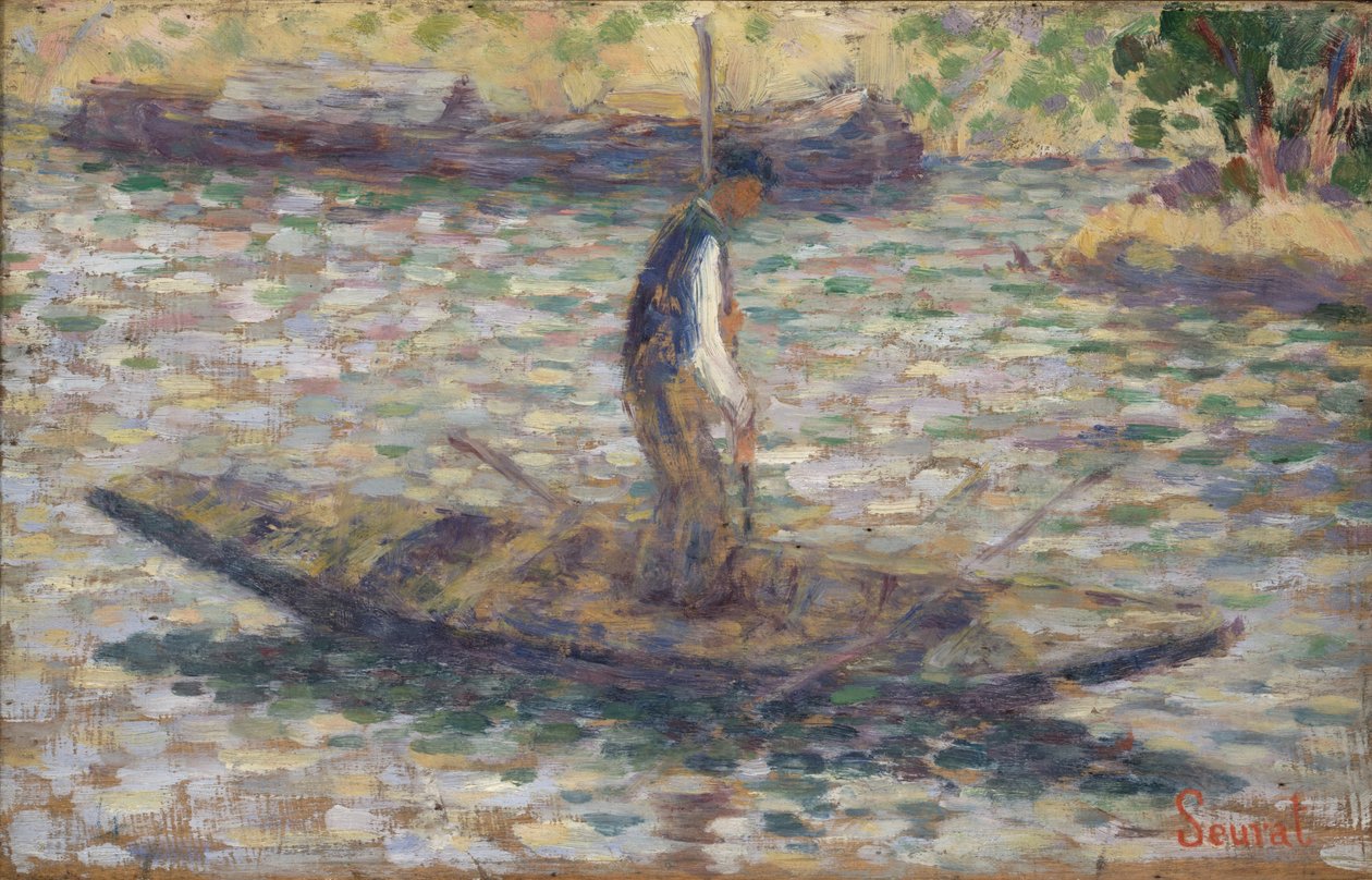 Un pêcheur, vers 1884 - Georges Seurat