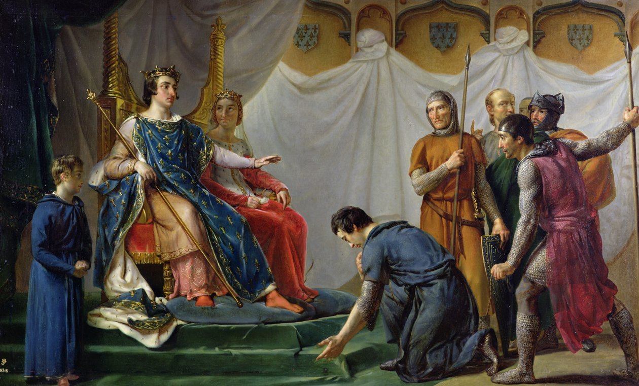 Saint Louis (1214-70) pardonnant Mauclerc - Georges Rouget
