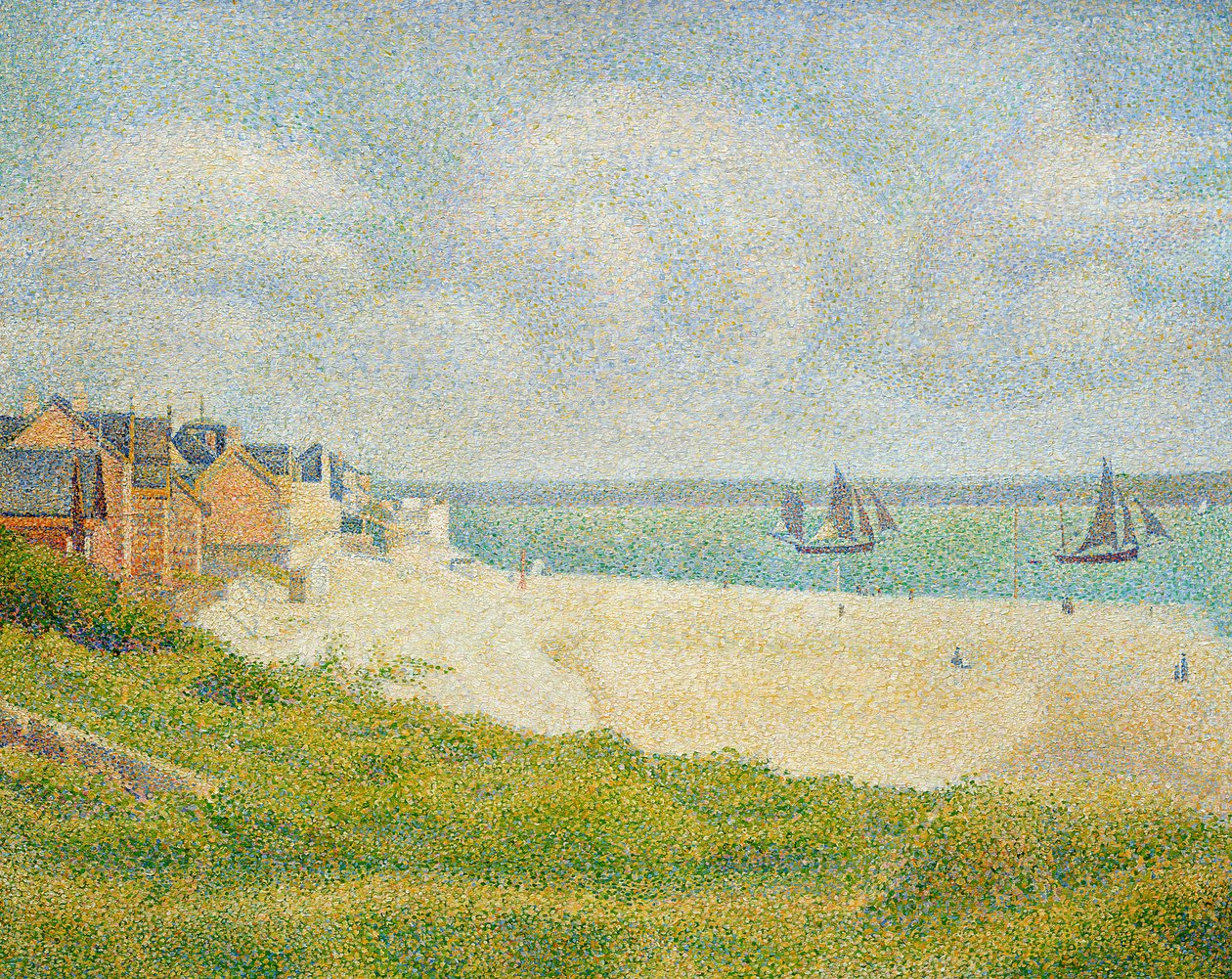 Le Crotoy regardant en amont, 1889 - Georges Seurat