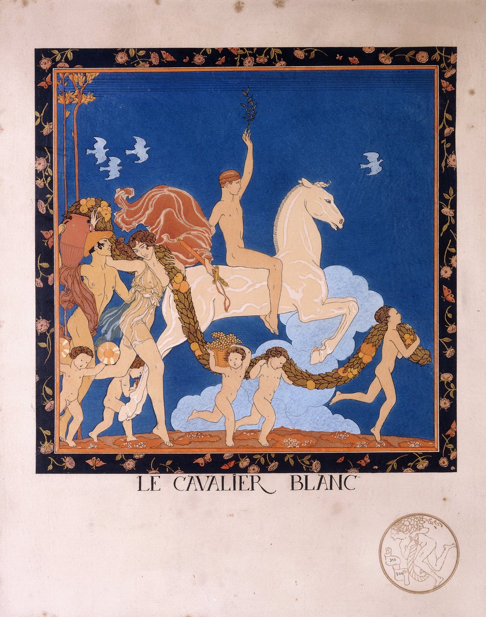 Le Cavalier Blanc - Georges Barbier