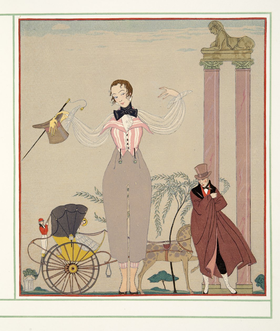 Mademoiselle de Maupin, de Personages de Comédie, pub. 1922 - Georges Barbier