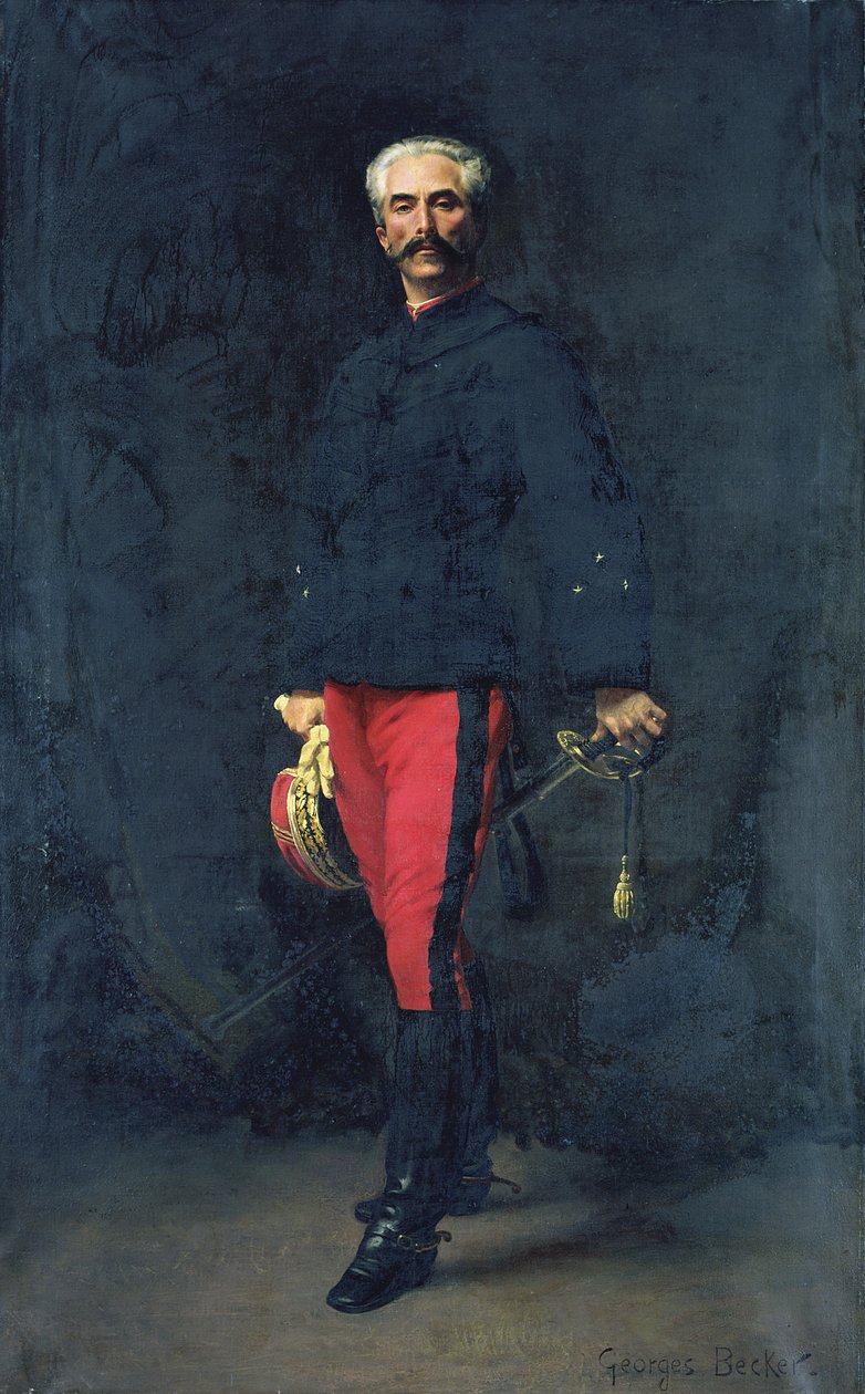 Général Gaston Auguste (1830-1909) Marquis de Gallifet - Georges Becker