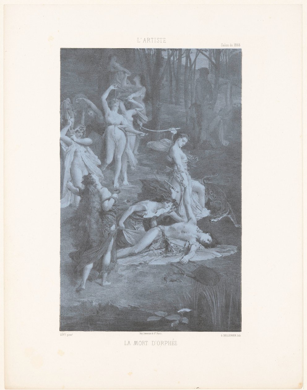 Orphée tué par les bacchantes (La mort d