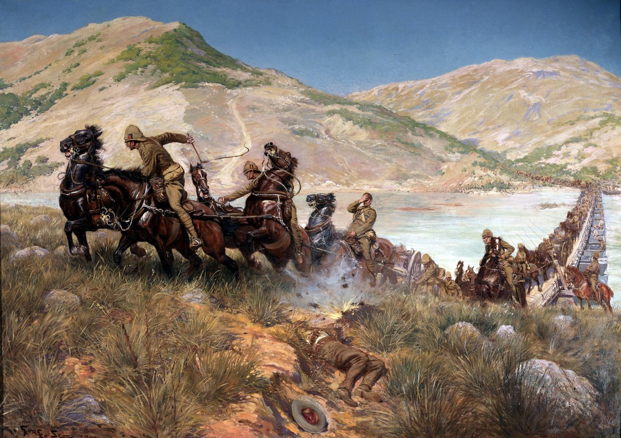 Dernière traversée de la Tugela par Buller, février 1900 - Georges Bertin Scott