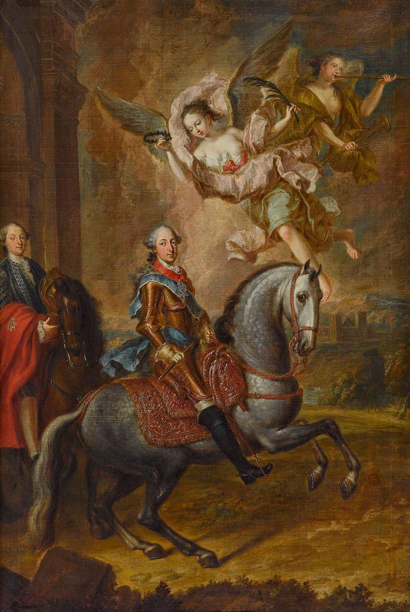 Maximilien III Joseph, Électeur de Bavière, à cheval - Georges Desmarées