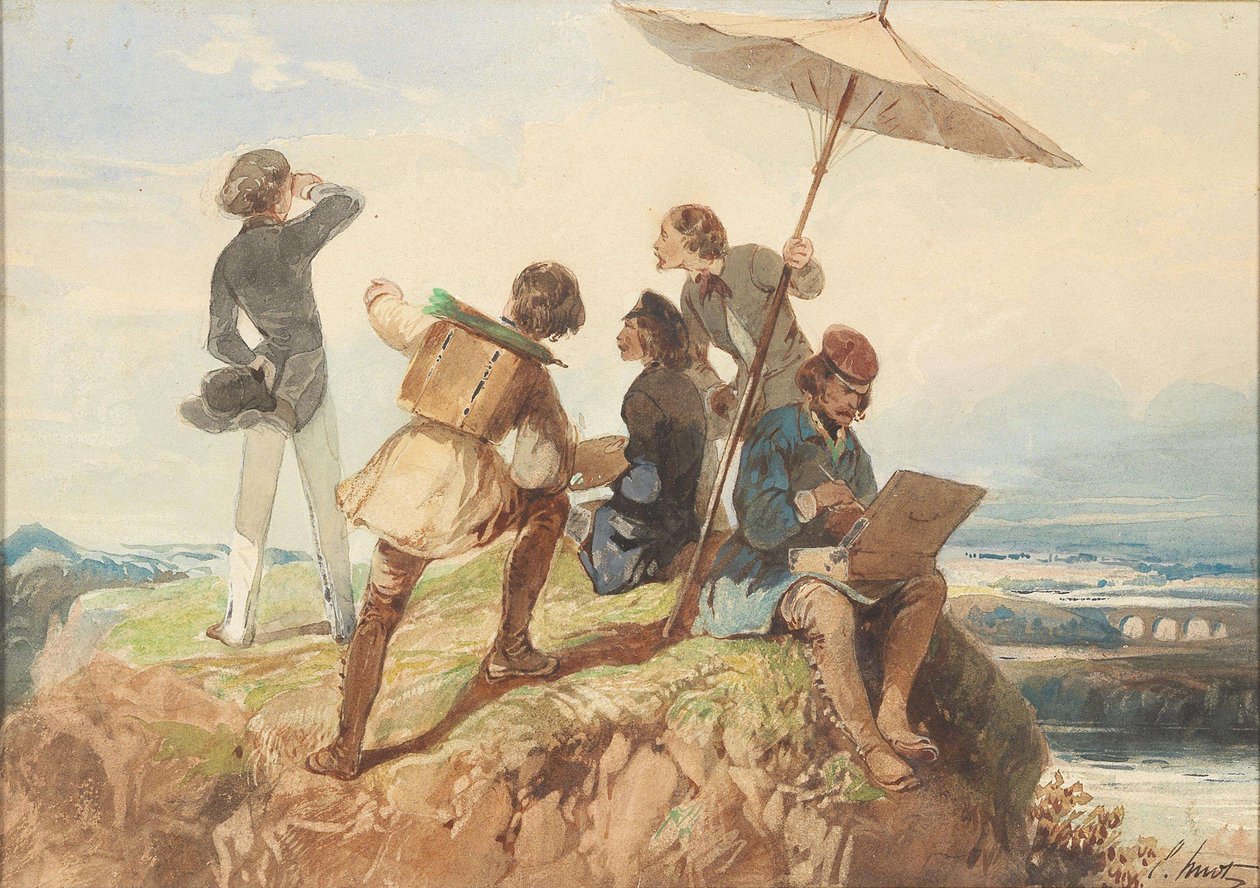 Peintres en plein air - Georges Eugène Huot