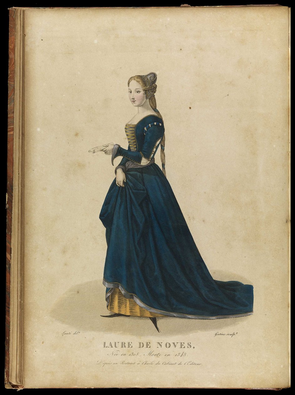 Laura de Noves 1310-1348, fin du 18e siècle - Georges Jacques Gatine