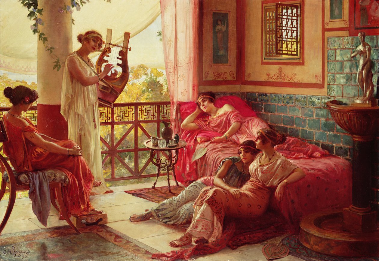 Le Joueur de Lyre - Georges Marie Rochegrosse