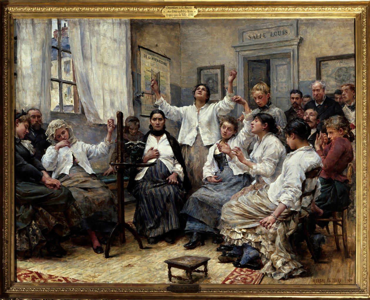 Les fascines de la Charité (service du docteur Luys). Scène à l