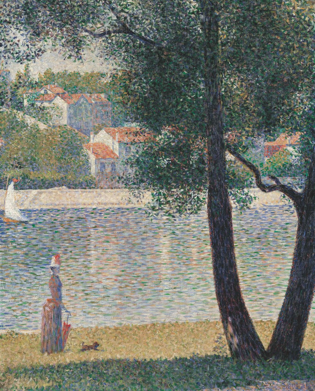 La Seine à Courbevoie, 1885 - Georges Pierre Seurat