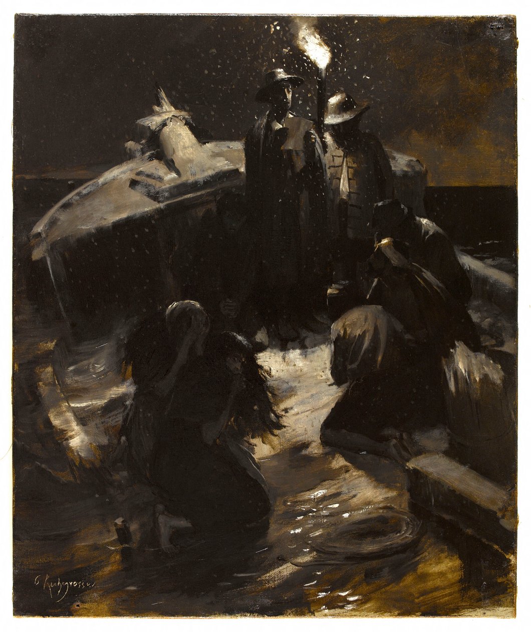 Le naufrage. - Georges Rochegrosse
