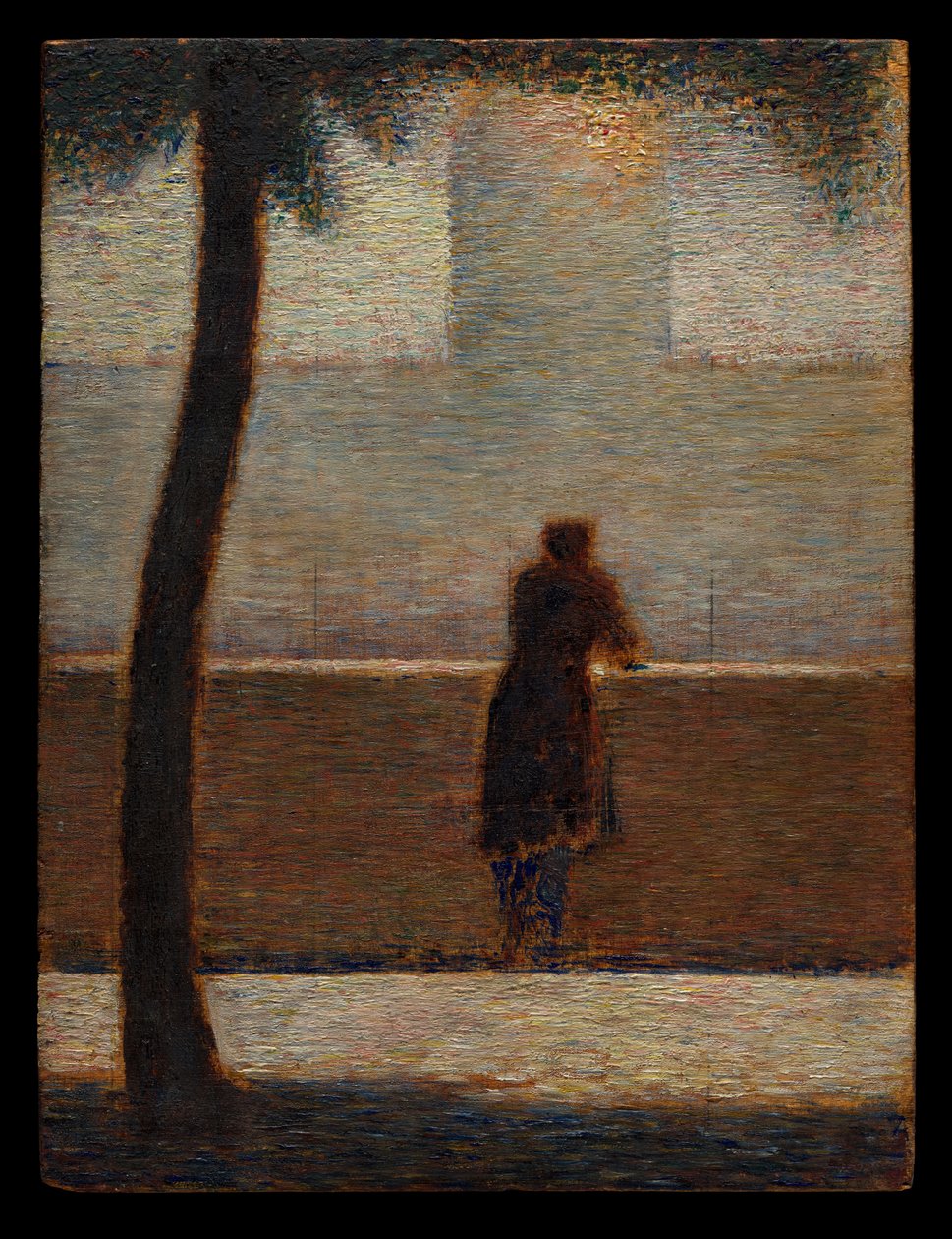 Un homme appuyé contre un parapet - Georges Seurat