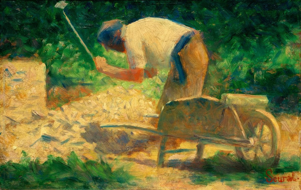 Casseur de pierres à la brouette, Le Raincy - Georges Seurat