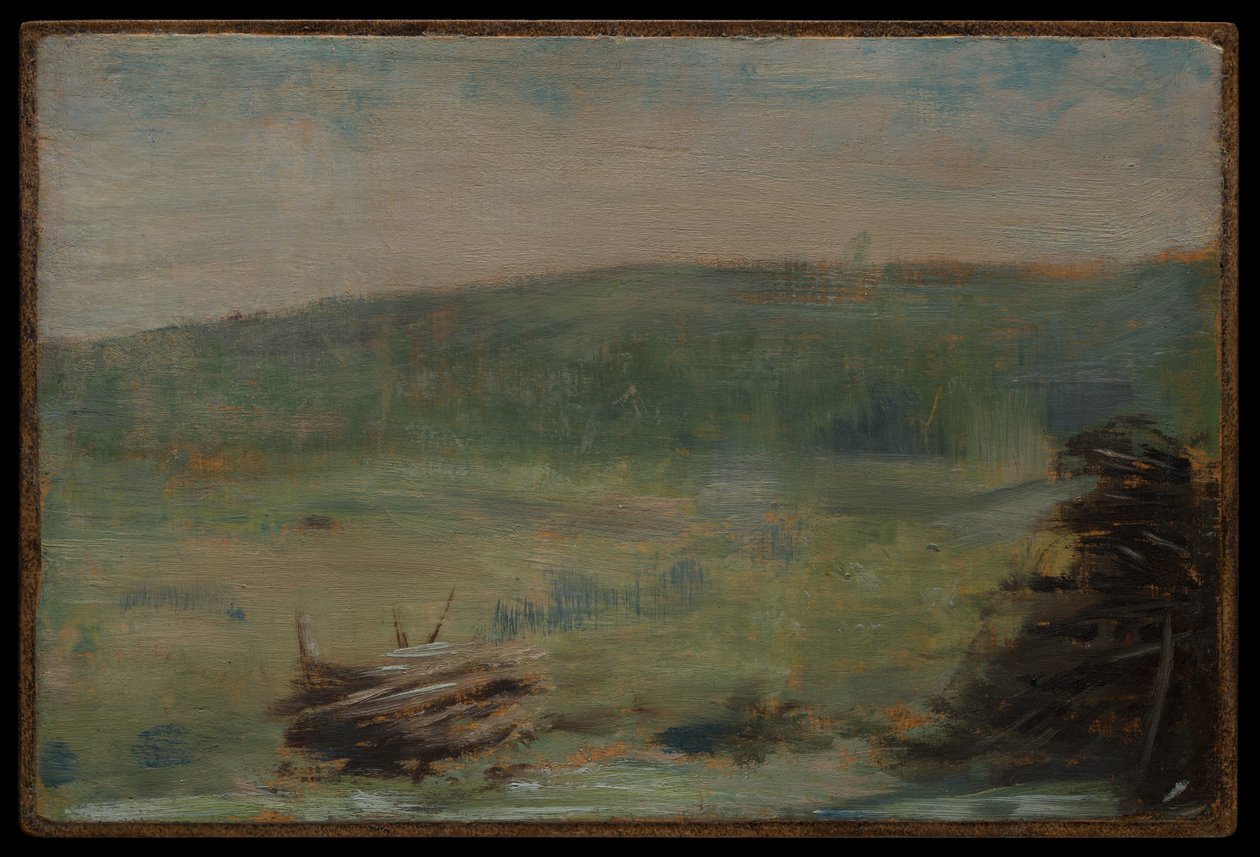 Paysage à Saint-Ouen - Georges Seurat