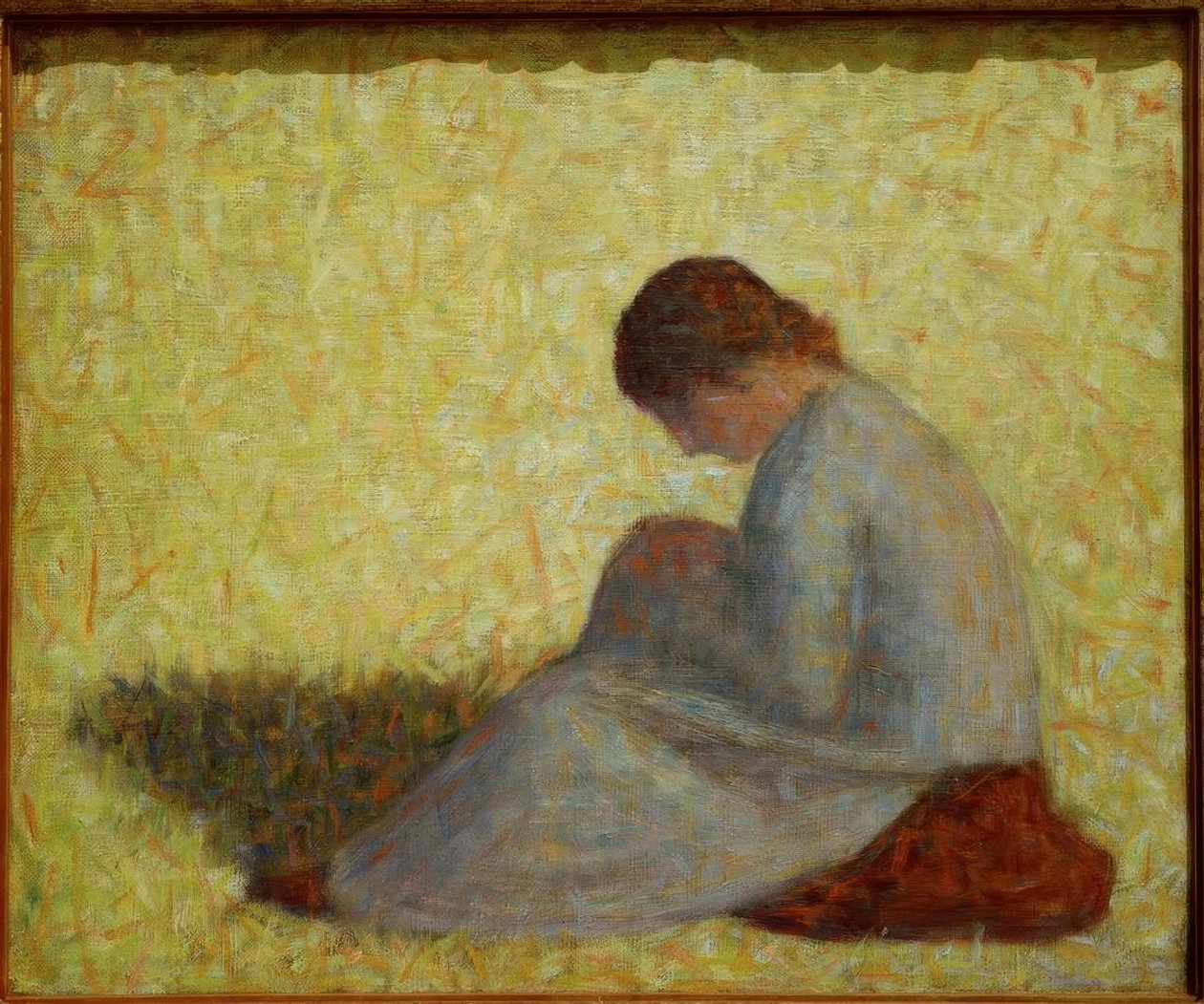 Paysanne assise dans l’herbe - Georges Seurat